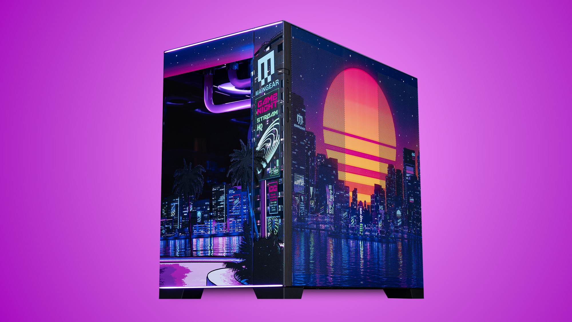 A Maingear Apex Rush Vaporware Drive gaming PC