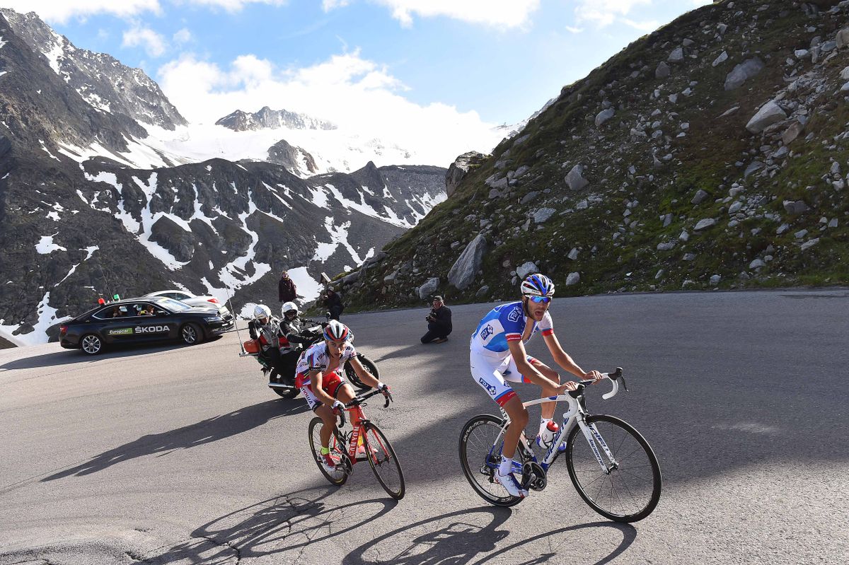Thibaut Pinot (FDJ) and Simon Spilak (Katusha)