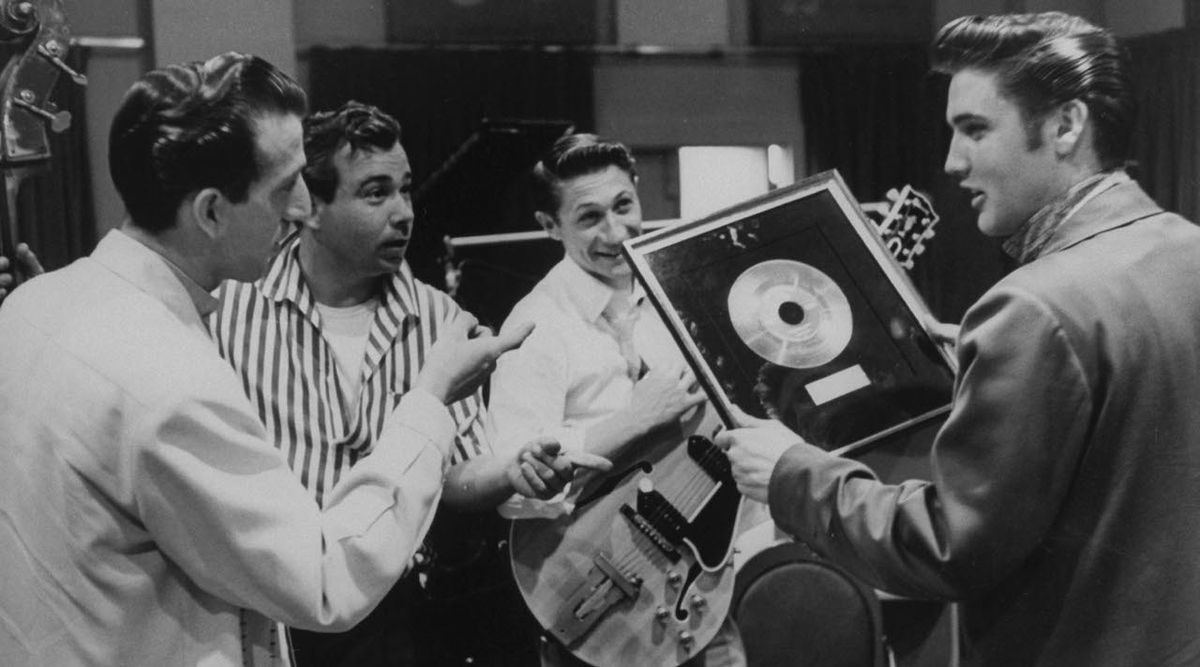 DJ Fontana with Elvis and band