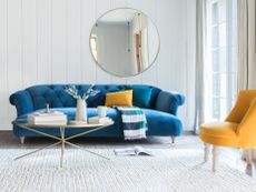 Add colour pops to a modern living room