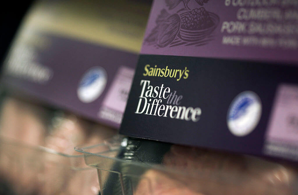 An image of Sainsbury&#039;s Taste the Difference sausages 