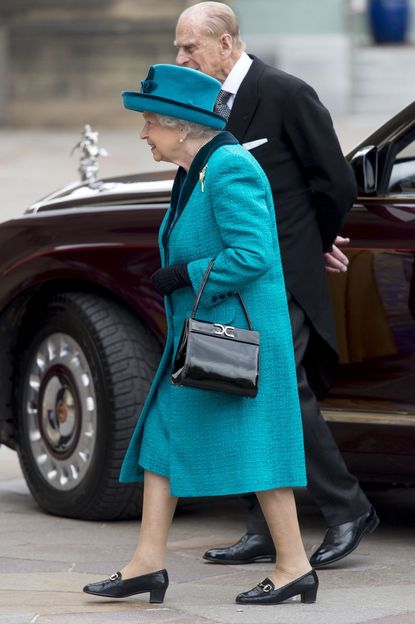 Prince Philip is required to walk behind the Queen.