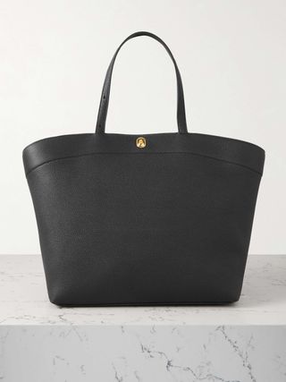 Tondo Large Textured-Leather Tote