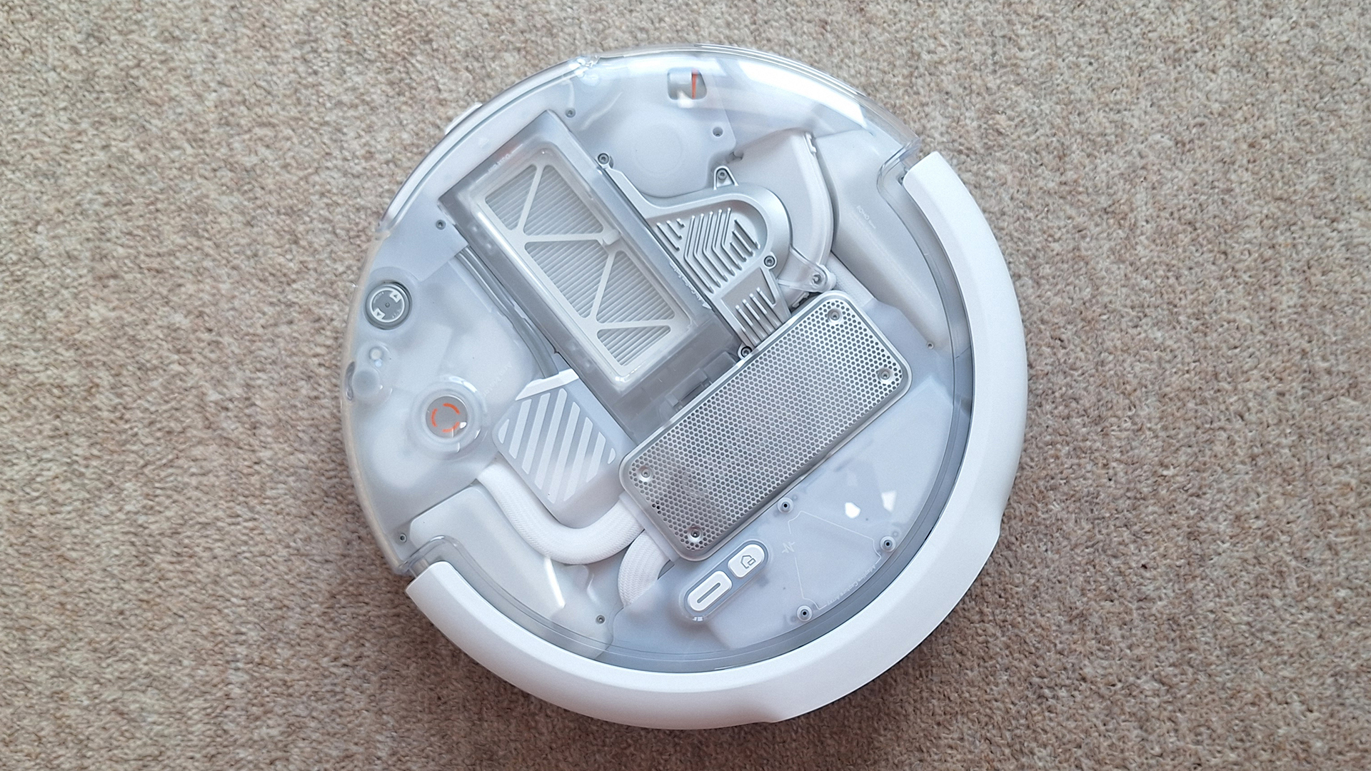 DJI Romo 2 robot vacuum in reviewer's home