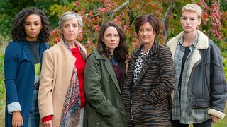 Abbie Hern, Julie Hesmondhalgh, Laura Fraser, Eiry Thomas and Heledd Gwynn star in The Pact.