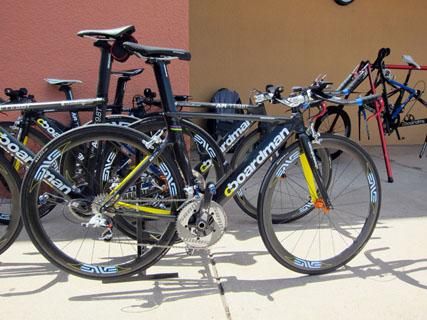 UnitedHealthcare is racing on Boardman's AiR/TT1 time trial machines.