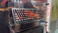 Ducky Year of the Horse (2026) gaming keyboard in a glass box