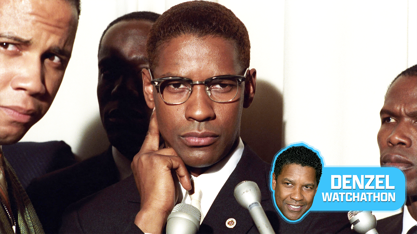 Denzel Washington as Malcolm X in "Malcolm X" (1992)