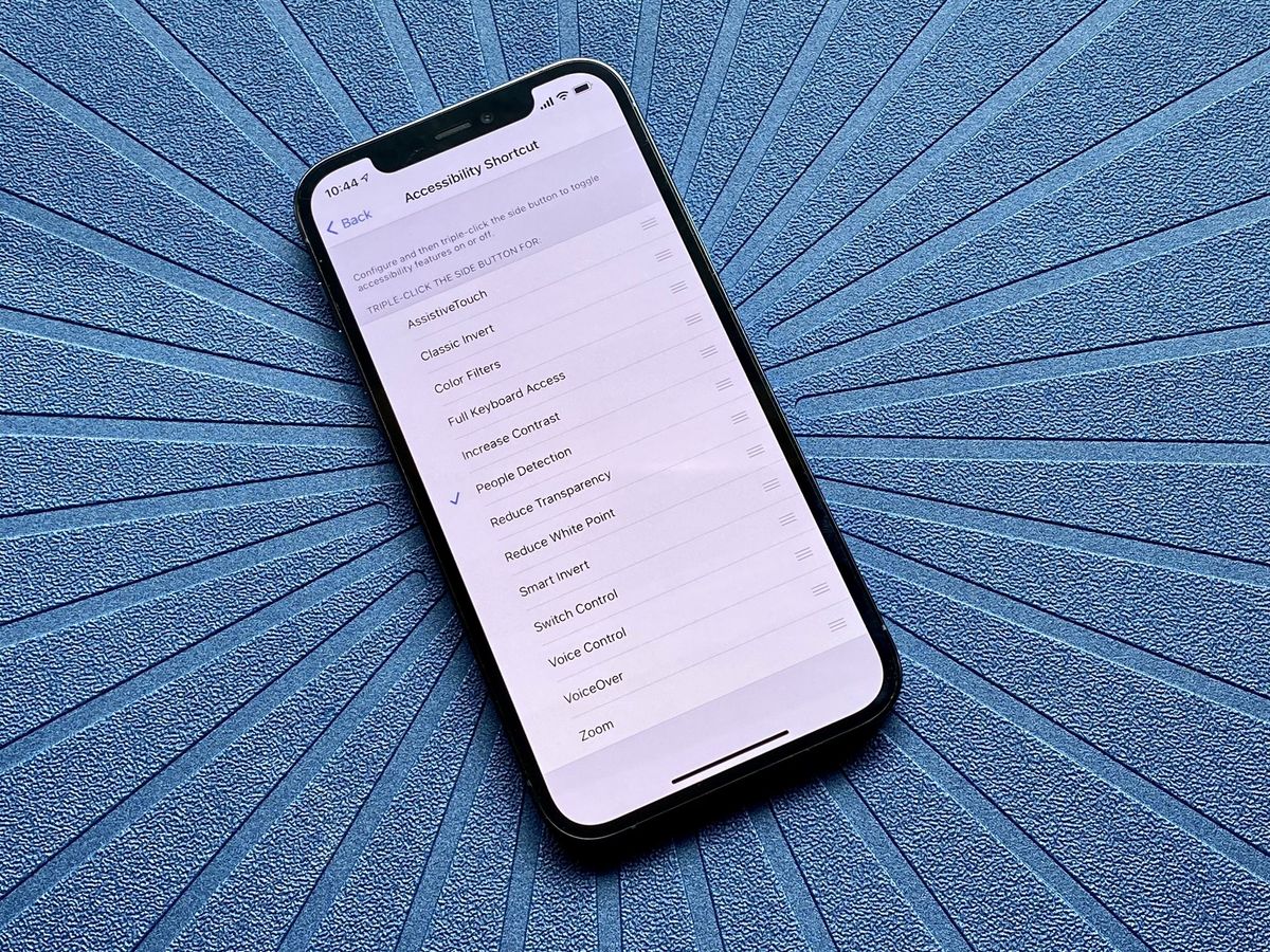 How to use the side button for accessibility on iPhone, Accessibility  support