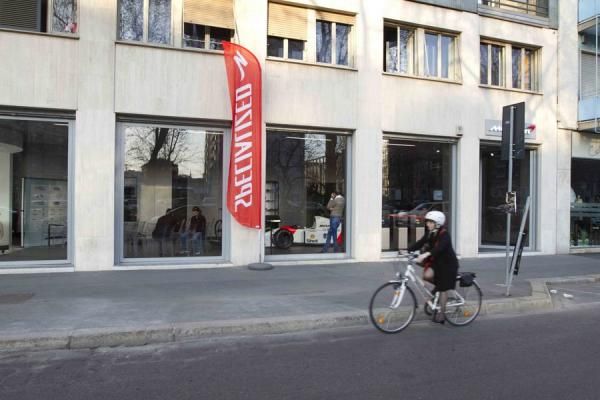 The McLaren showroom in Milan
