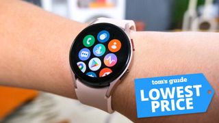 Samsung Galaxy Watch 4 with a Tom's Guide deal tag