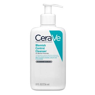 night-time skincare routine - CeraVe Blemish Control Face Cleanser