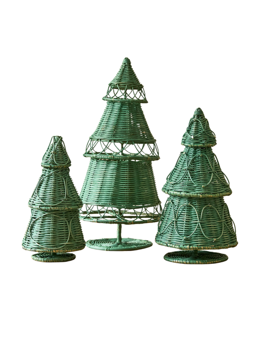 Wicker Christmas Trees