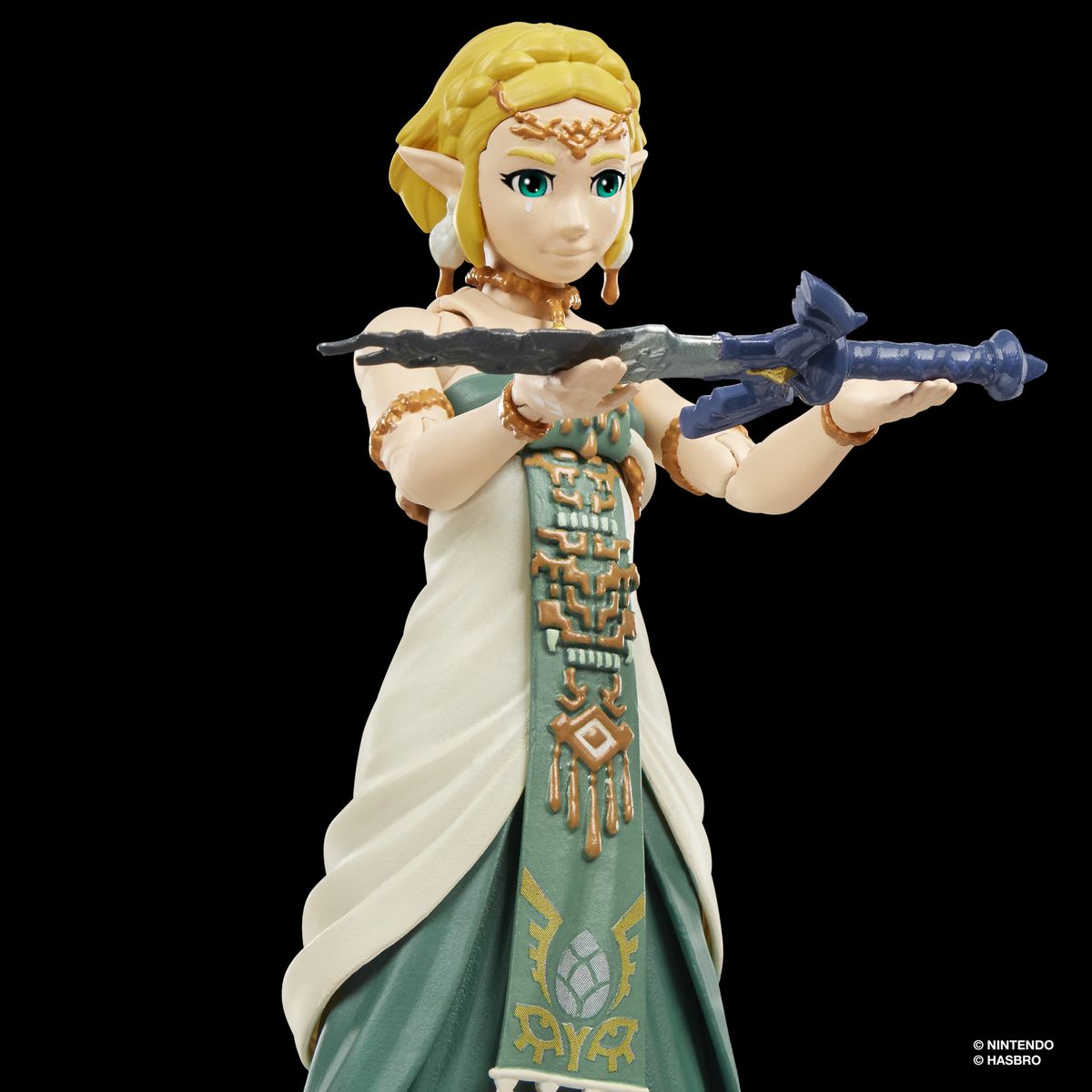 Hasbro Pulse Princess Zelda figure against a dark background