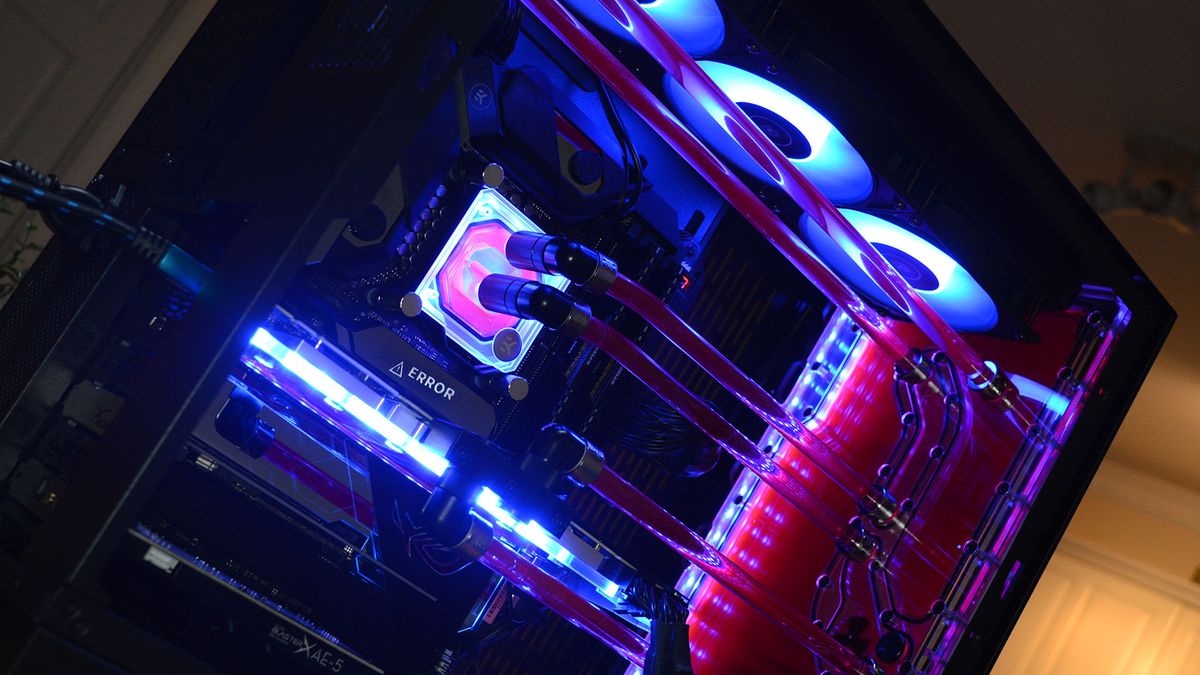 EKWB barebones kit finished build glamour shots