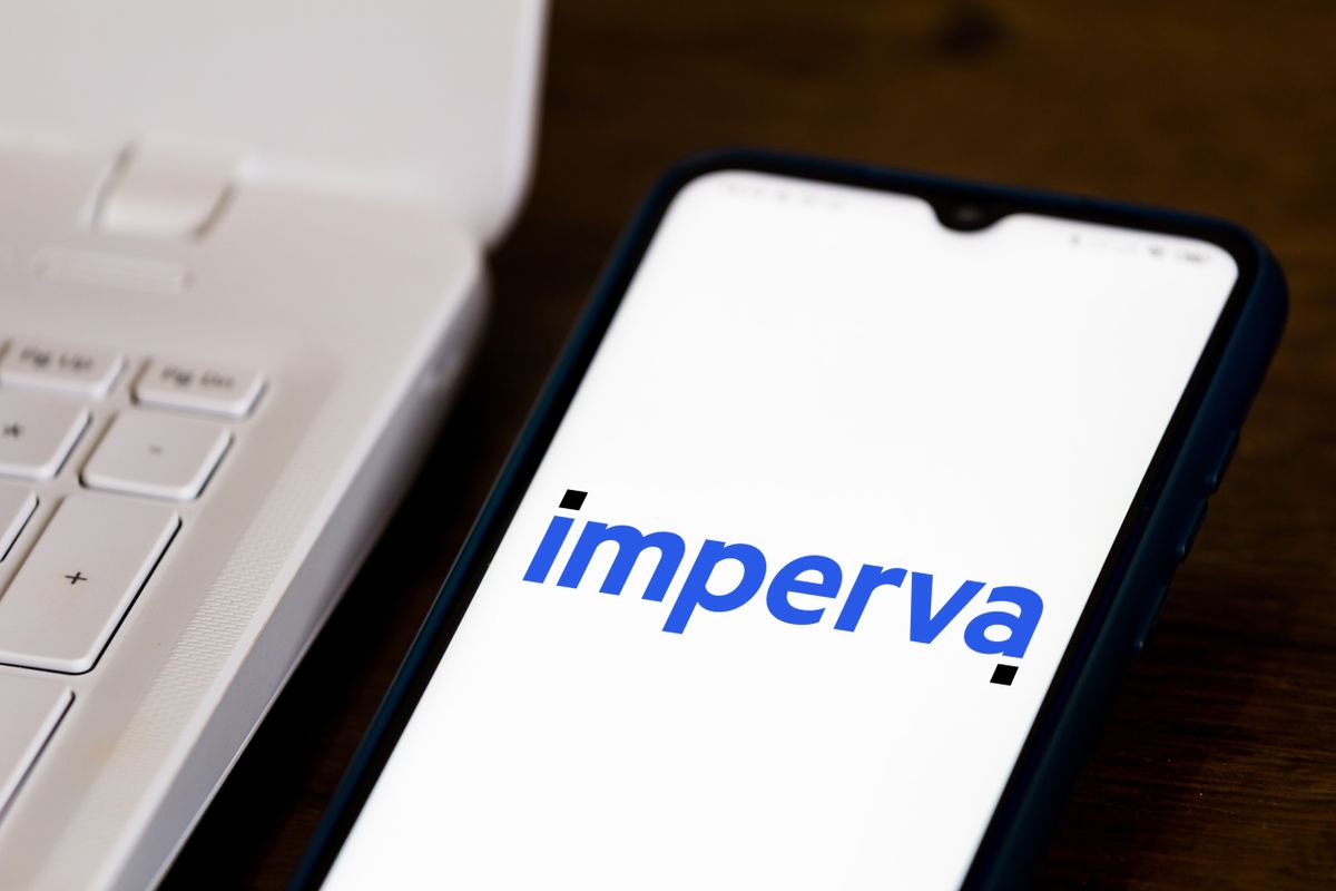 Thoma Bravo sells Imperva to Thales: Imperva&#039;s logo on a smartphone