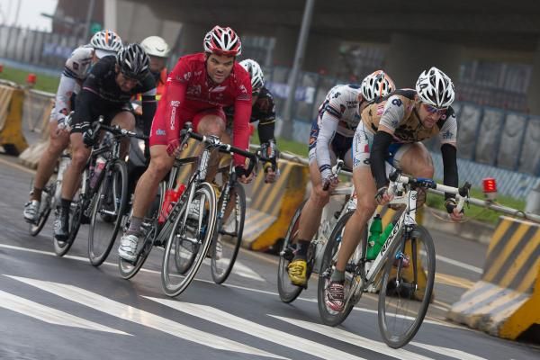 The breakaway group at one stage had more than three seconds advantage