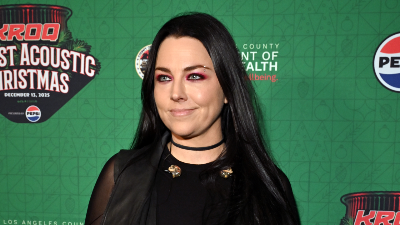 Amy Lee at a press event