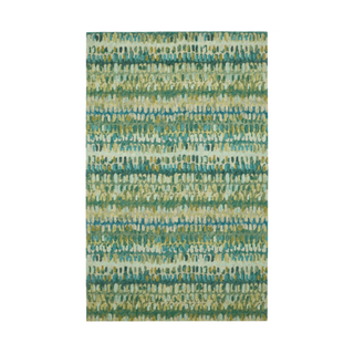 moss green abstract paint chip rug