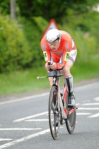 Michael Hutchinson, second men, National 10-mile time trial 2011
