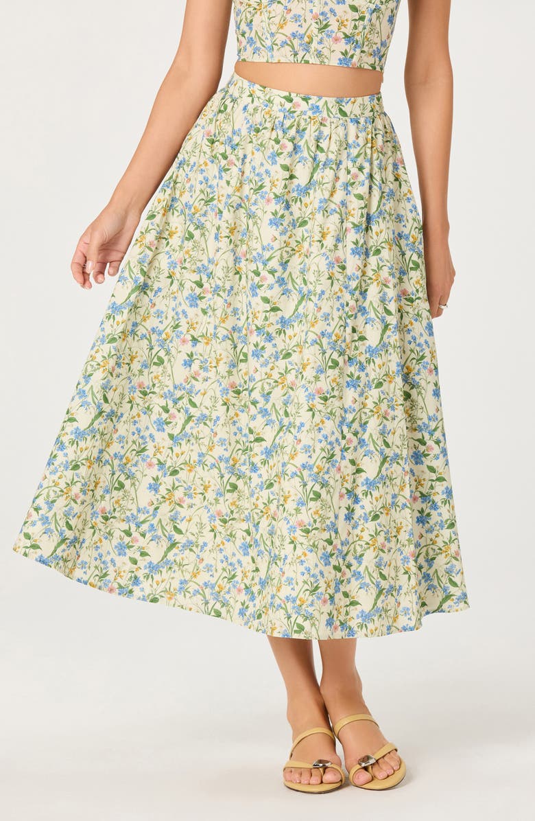 Wylda Floral Print Maxi Skirt