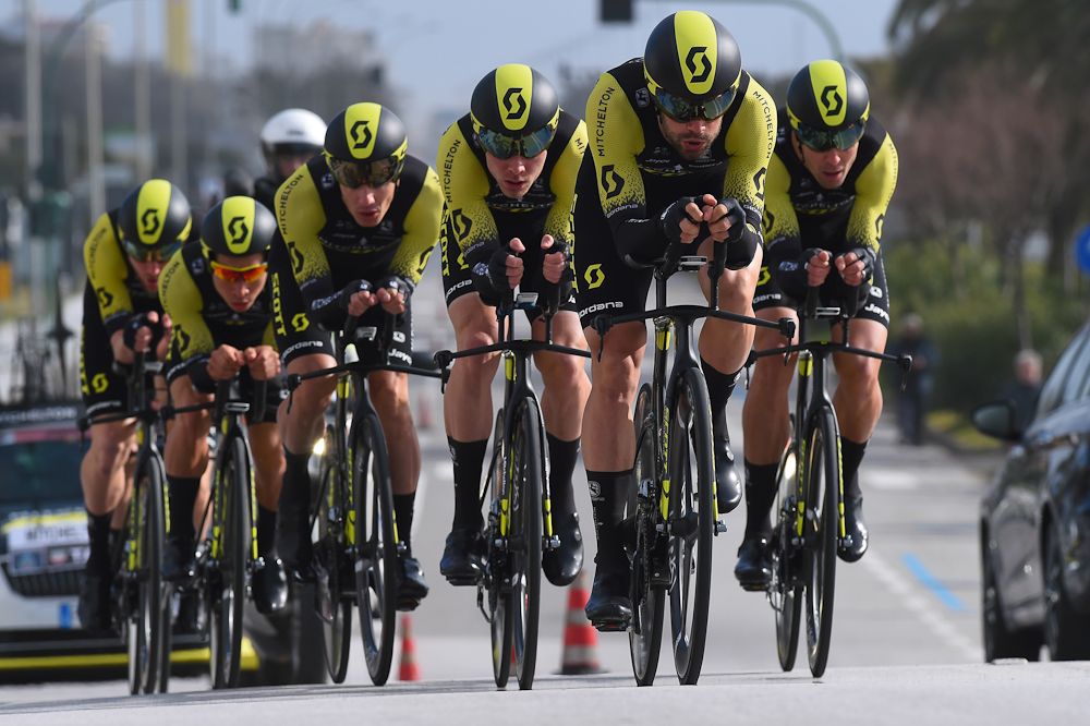 Mitchelton-Scott ride to second place at the Tirreno-Adriatico team time trial