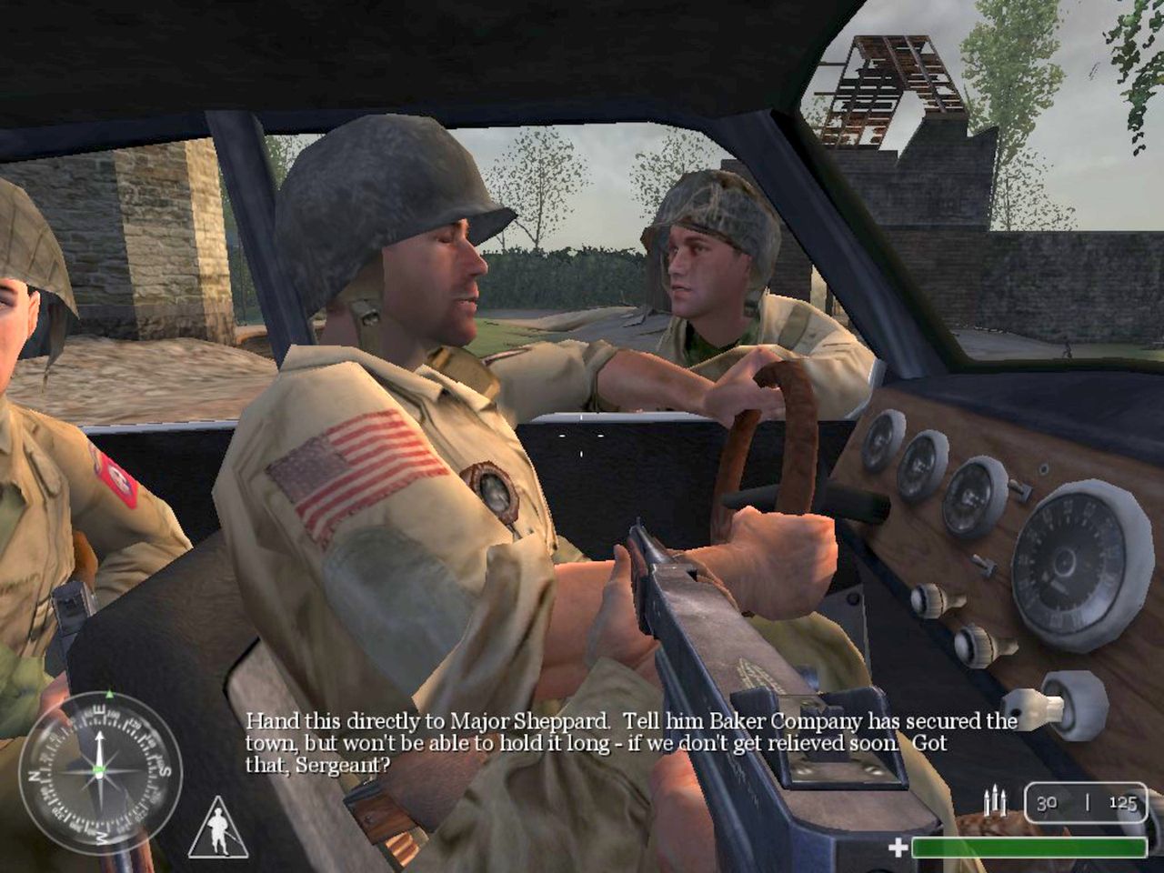 A screenshot of the PC version of Call of Duty (2003)