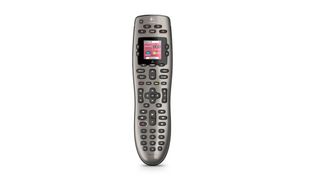 Logitech Harmony 650 Infrared remote with LCD screen and brushed silver finish