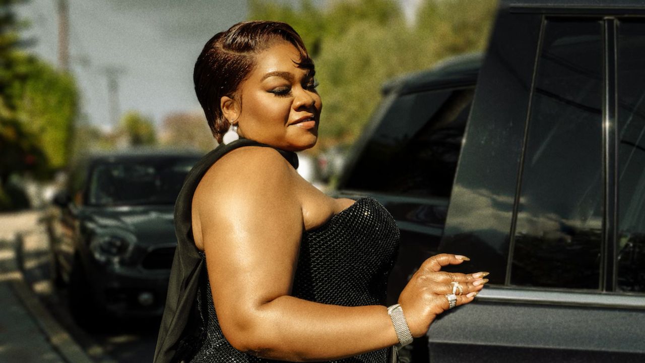 Da&#039;Vine Joy Randolph gets into a car wearing a custom Tamara Ralph dress on her way to the 2025 Oscars