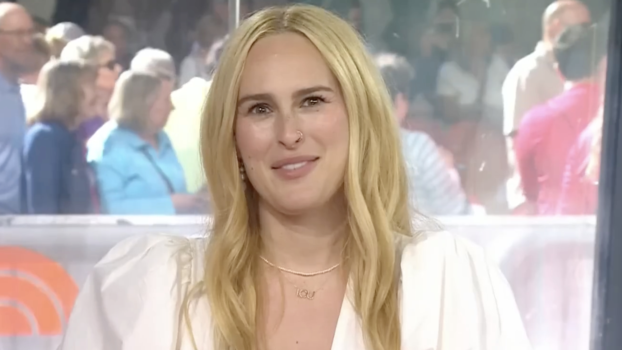 Rumer Willis is interviewed on The Today Show.