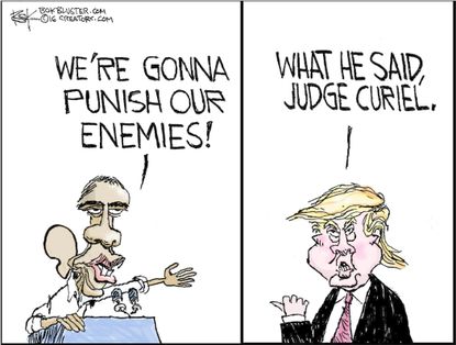 Obama cartoon U.S. Donald Trump Judge Curiel