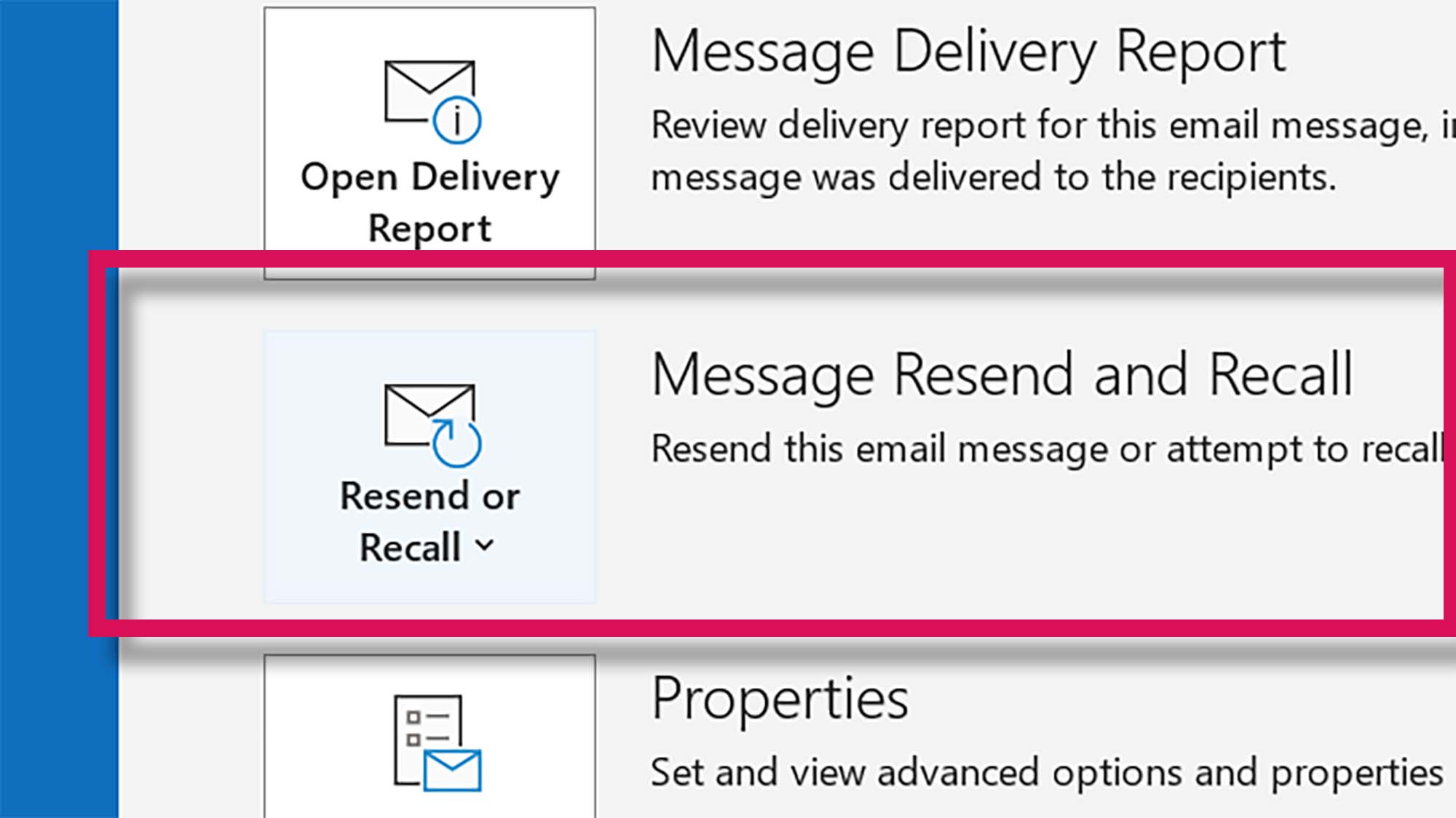 Tombol penarikan email di Microsoft Outlook