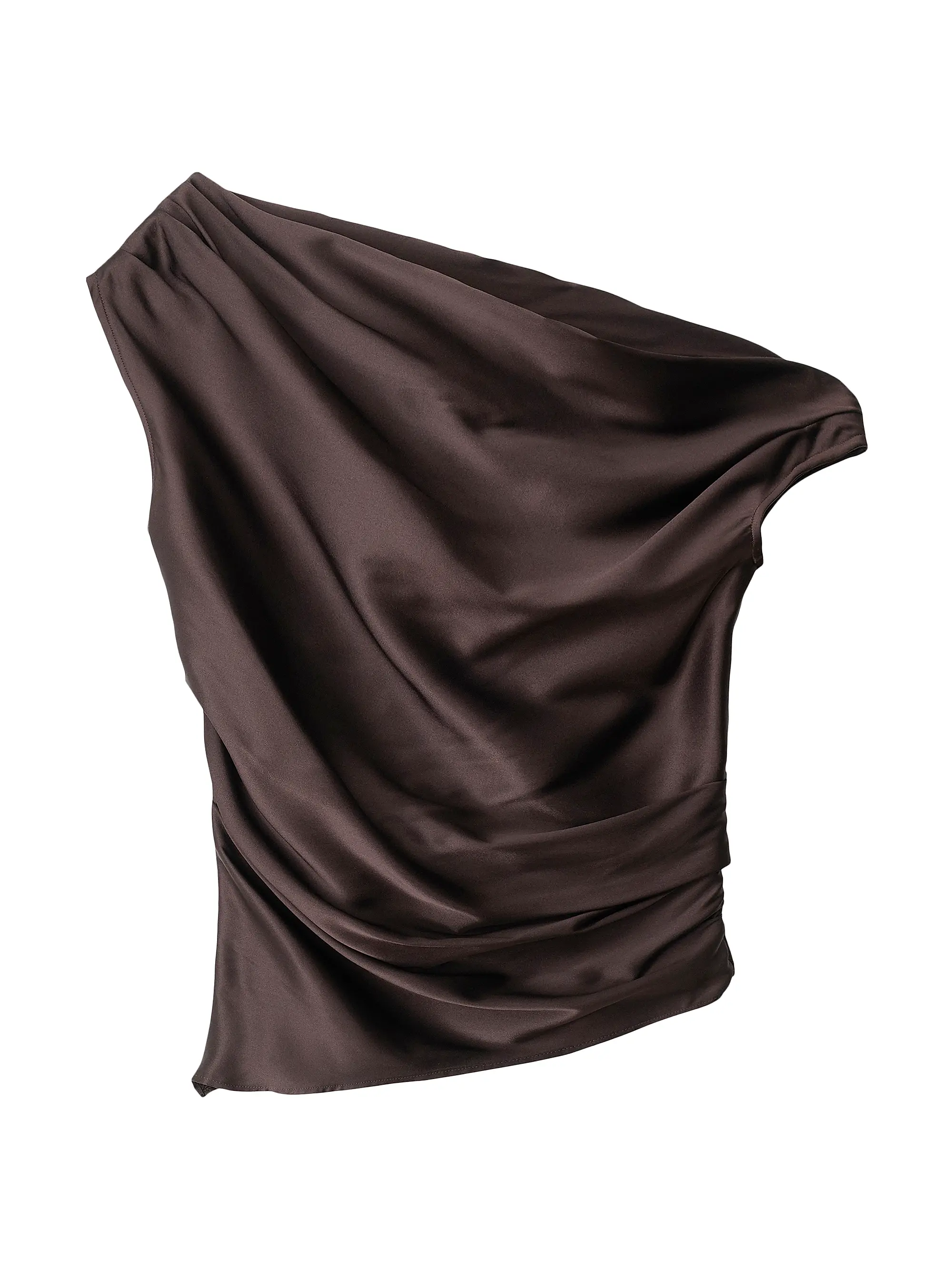 Phare Stretch-Silk One-Shoulder Top