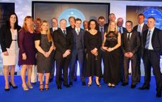 Finalists for The Godolphin Stud and Stable Staff with Clare Balding and Ryan Moore.