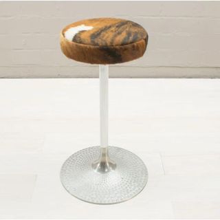 cowhide barstools from chairish