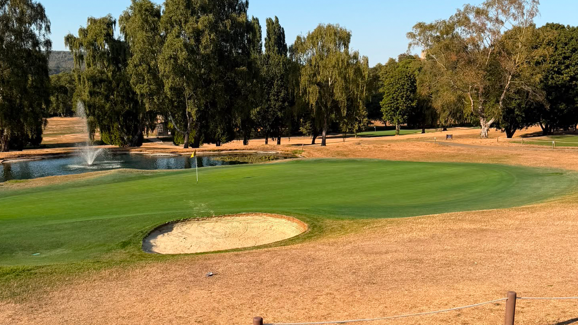 Image of West Malling Golf Club contrast between greens and surround