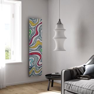 Patterned radiator in living space