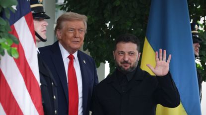 President Donald Trump and Ukrainian President Volodymyr Zelenskyy at the White House