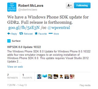 Windows Phone 8 SDK Update