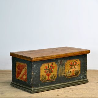 Folk Art Wedding Chest, Circa 1870