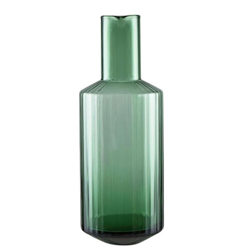 Habitat Green Wide Ribbed Carafe