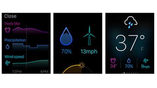 Yahoo Weather Apple Watch säätiedot