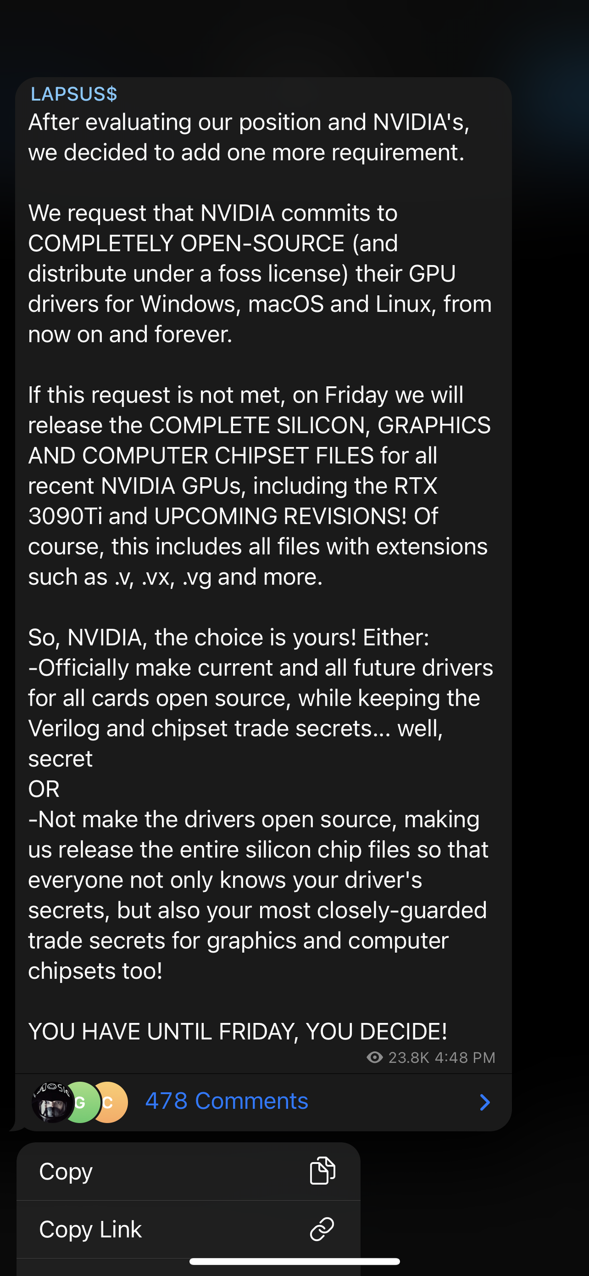 Nvidia hackers leak employee credentials, threaten to release 'Nvidia's ...