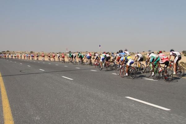 Single file as the pace lifts