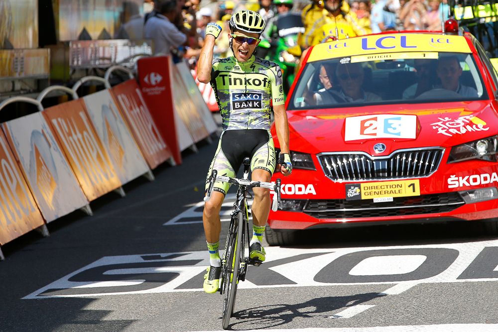 Rafal Majka wins stage 11 of the 2015 Tour de France.