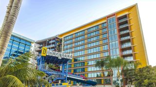 Disneyland Hotel courtyard daytime