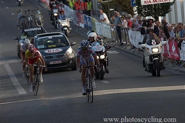 Ronan Van Zandbeek (Skil-Shimano) leads the break of the day.