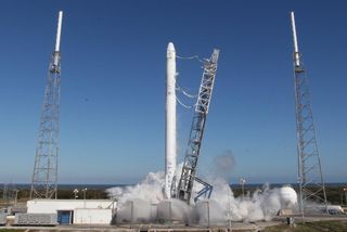 SpaceX Falcon 9 Rocket Static Fire Test 