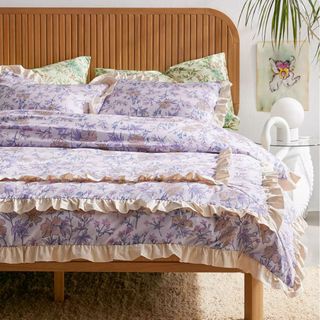 Bliss Floral Ruffle Duvet Cover