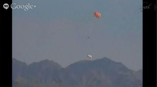 Orion Capsule Approaching Ground